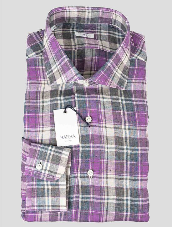 Barba Napoli Barba Napoli Multicolor Linen Shirt Multicolor 000