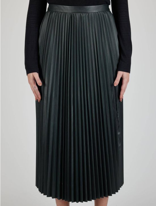Kiton Kiton Green Leather Skirt Green 000