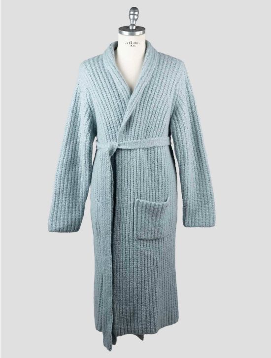 Kiton Kiton Light Blue Cashmere Silk Sweater Cardigan Light Blue 000