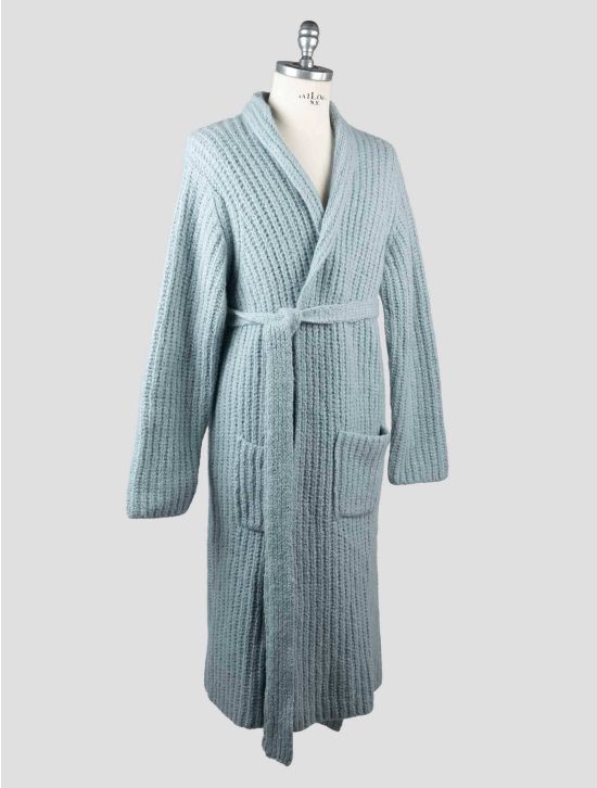 Kiton Kiton Light Blue Cashmere Silk Sweater Cardigan Light Blue 001