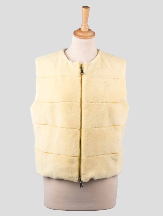 Kiton Kiton Yellow Mink Silk Reverse Gilet Yellow 000
