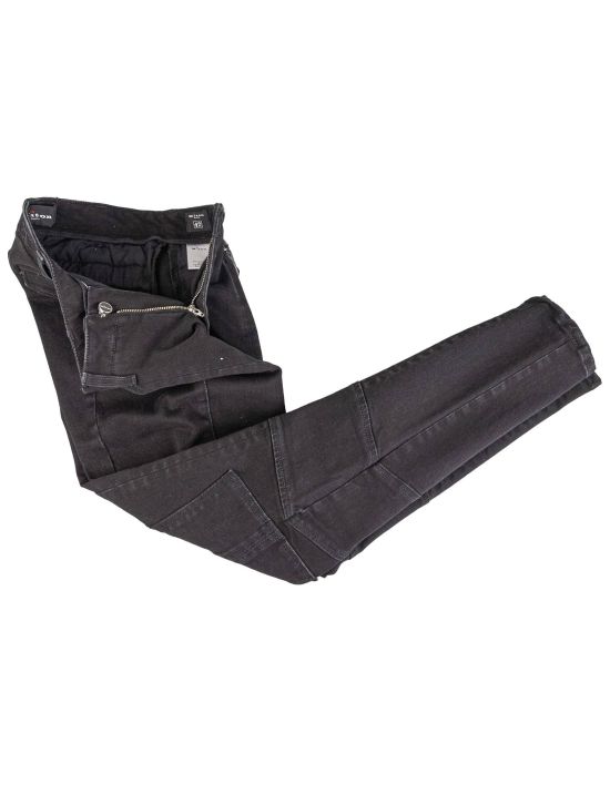 Kiton Kiton Black Cotton Ea Cargo Pants Black 001