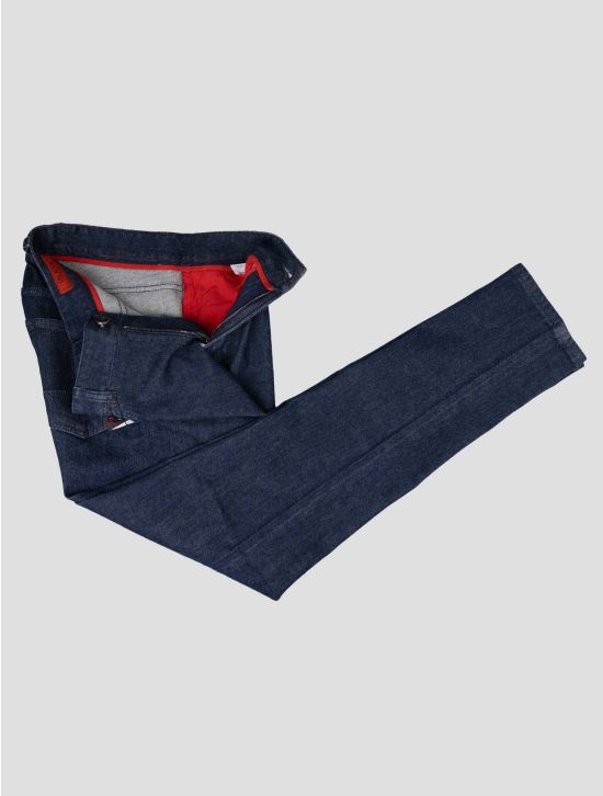 Isaia Isaia Dark Blue Cotton Ea Jeans Dark Blue 001