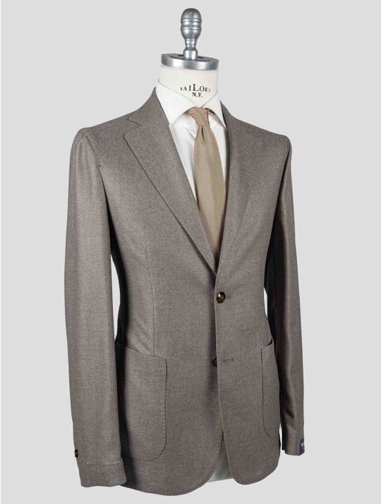 Barba Napoli Barba Napoli Taupe Virgin Wool Cashmere Blazer Taupe 001