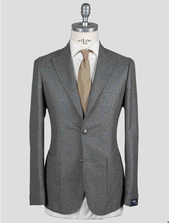 Barba Napoli Barba Napoli Gray Virgin Wool Cashmere Blazer Gray 000