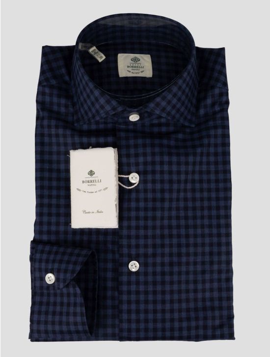 Luigi Borrelli Luigi Borrelli Blue Cotton Shirt Blue 000