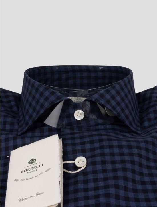 Luigi Borrelli Luigi Borrelli Blue Cotton Shirt Blue 001