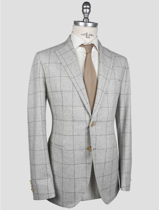 Luigi Borrelli Luigi Borrelli Gray Virgin Wool Blazer Gray 001