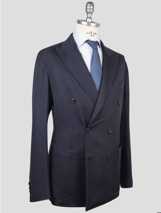 Luigi Borrelli Luigi Borrelli Blue Cashmere Blazer Blue 001