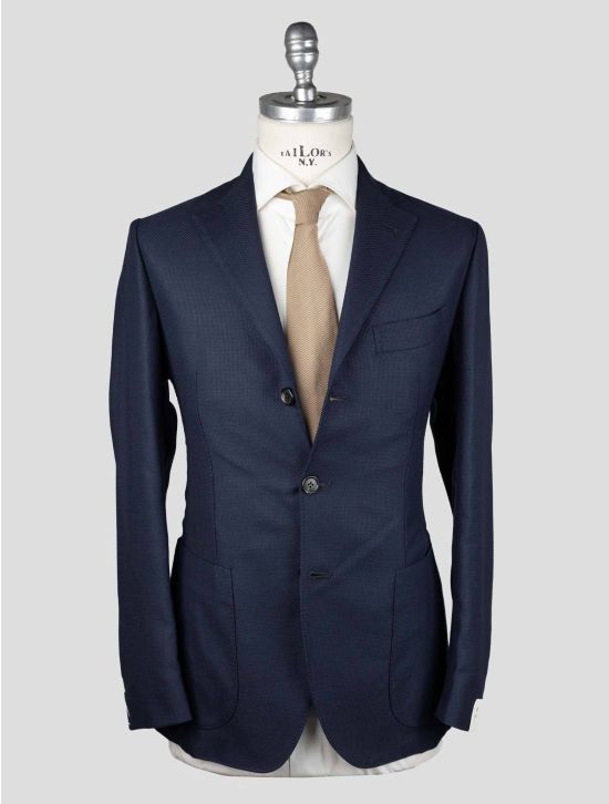 Luigi Borrelli Luigi Borrelli Blue Virgin Wool Cotton Blazer Blue 000