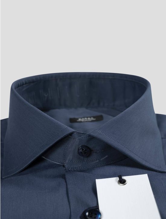 Barba Napoli Barba Napoli Blue Cotton Pa Ea Shirt Blue 001
