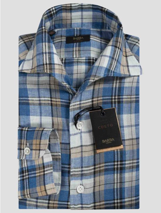 Barba Napoli Barba Napoli Multicolor Linen Shirt Multicolor 000