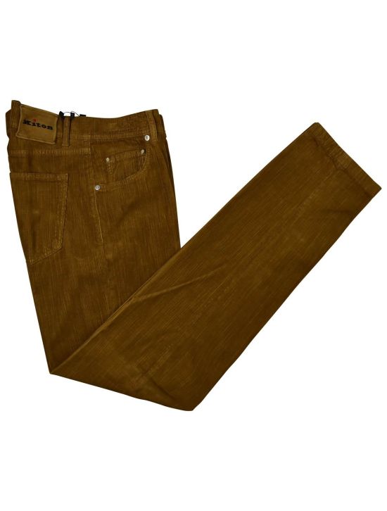 Kiton KITON Brown Cotton Ea Velvet Pants Brown 000