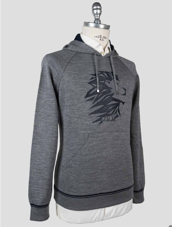 Zilli Zilli Gray Wool Silk Sweater Gray 001