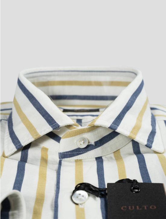 Barba Napoli Barba Napoli Multicolor Cotton Linen Shirt Multicolor 001