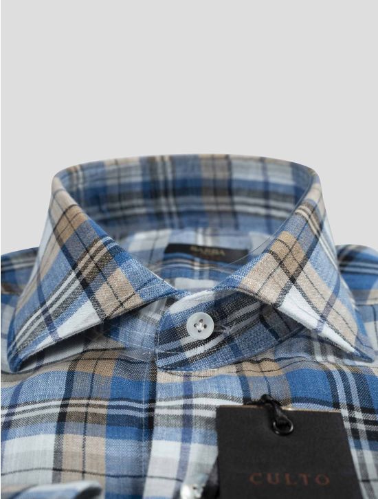 Barba Napoli Barba Napoli Multicolor Linen Shirt Multicolor 001