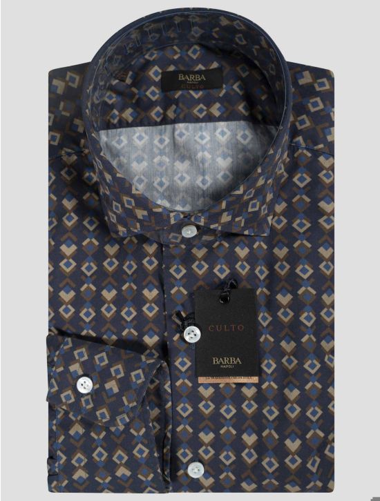Barba Napoli Barba Napoli Multicolor Cotton Shirt Multicolor 000
