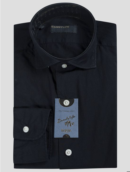 Barba Napoli Barba Napoli Blue Cotton Shirt Blue 000