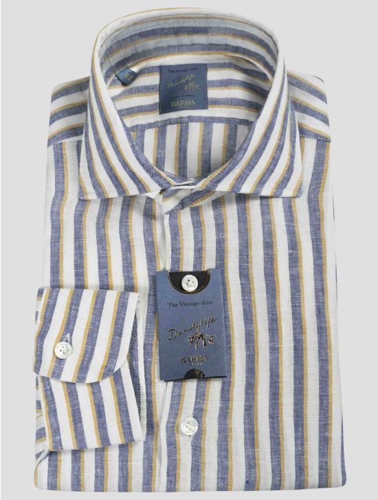 Barba Napoli Barba Napoli Multicolo Linen Shirt Multicolor 000