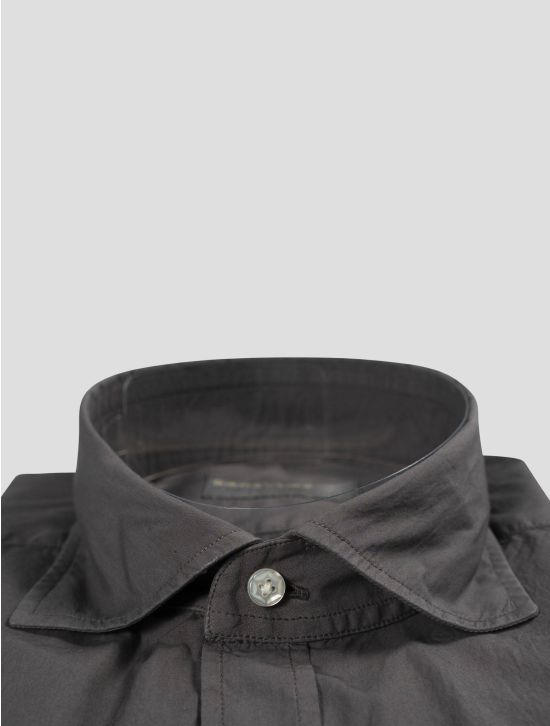 Barba Napoli Barba Napoli Brown Cotton Shirt Brown 001