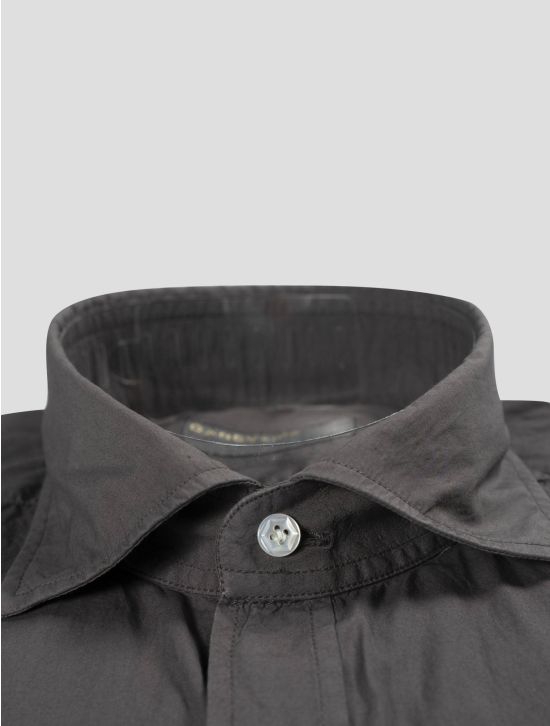 Barba Napoli Barba Napoli Brown Cotton Shirt Brown 001