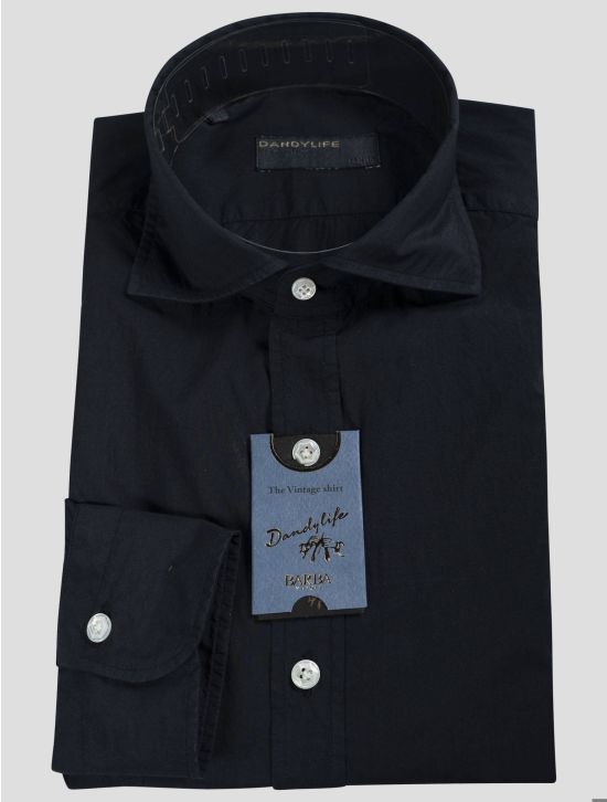 Barba Napoli Barba Napoli Blue Cotton Shirt Blue 000