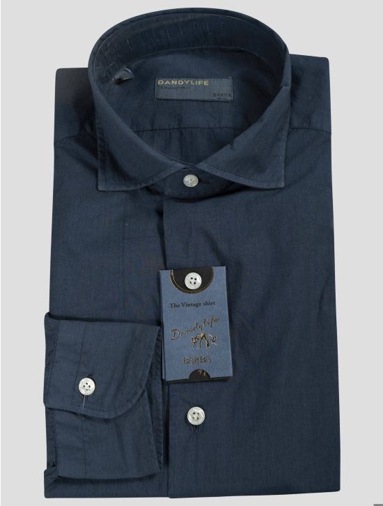 Barba Napoli Barba Napoli Blue Cotton Shirt Blue 000