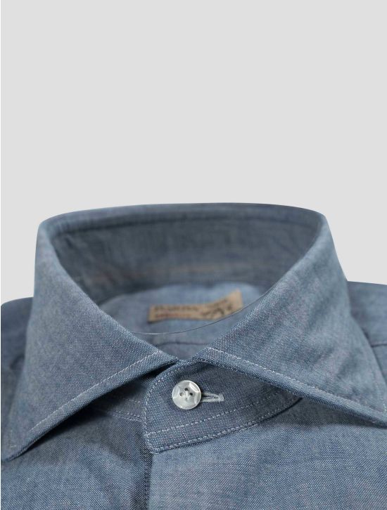 Barba Napoli Barba Napoli Denim Cotton Shirt DEnim 001