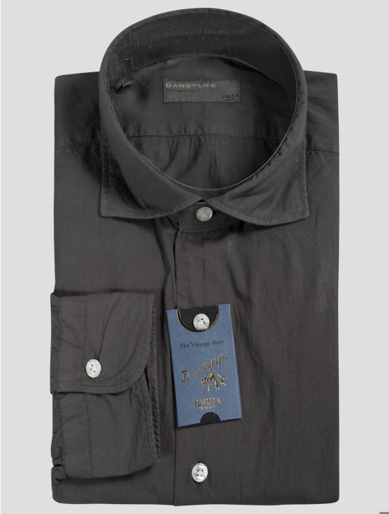 Barba Napoli Barba Napoli Brown Cotton Shirt Brown 000
