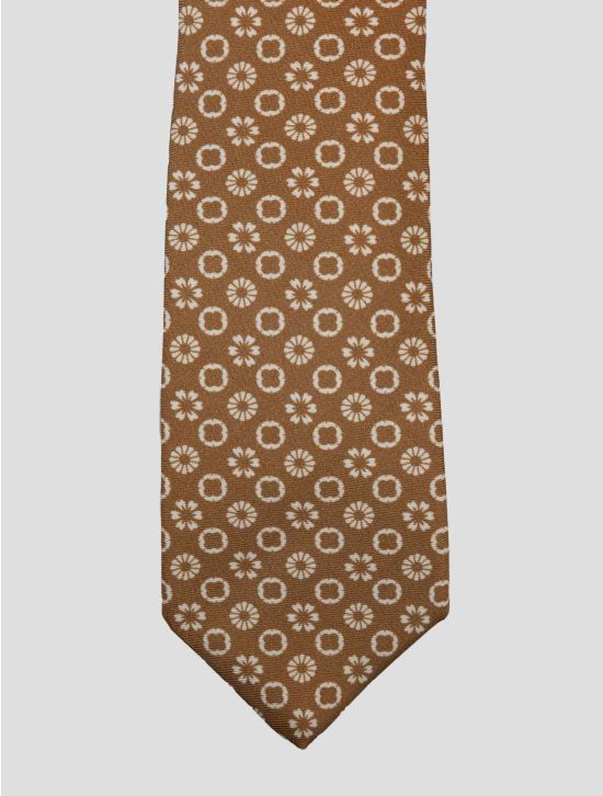 Luigi Borrelli Luigi Borrelli Brown Silk Tie Brown 001