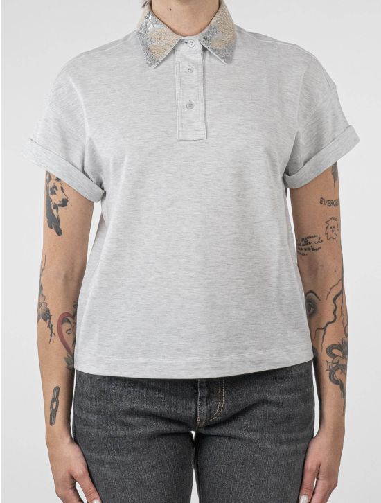 Brunello Cucinelli Brunello Cucinelli Gray Cotton Polo Gray 000