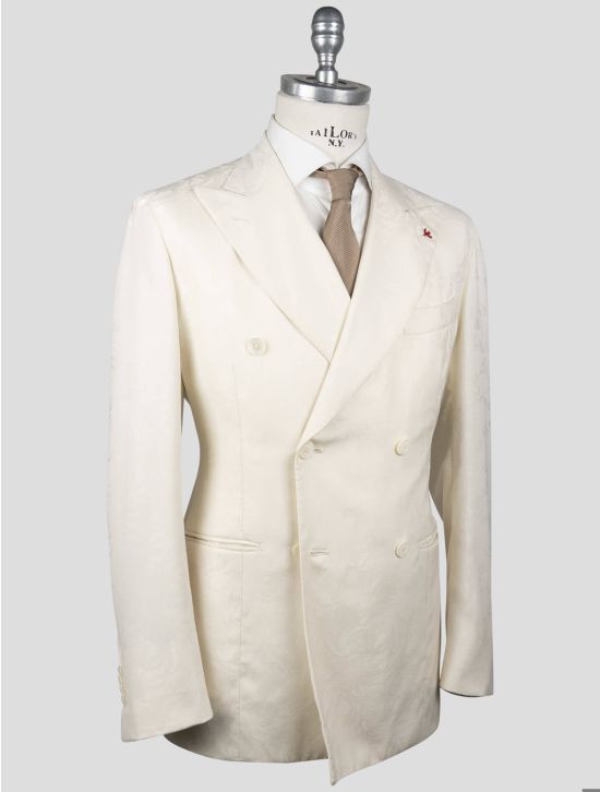 Isaia Isaia White Wool Blazer White 001