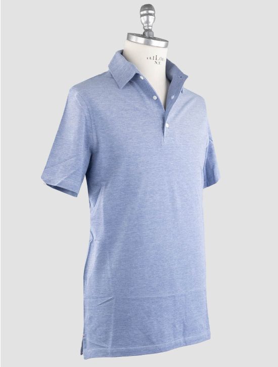 Isaia Isaia Blue Cotton Polo Blue 001