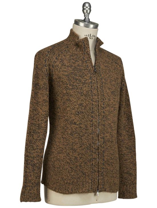 Isaia Isaia Multicolor Camel Sweater Full Zip Multicolor 001
