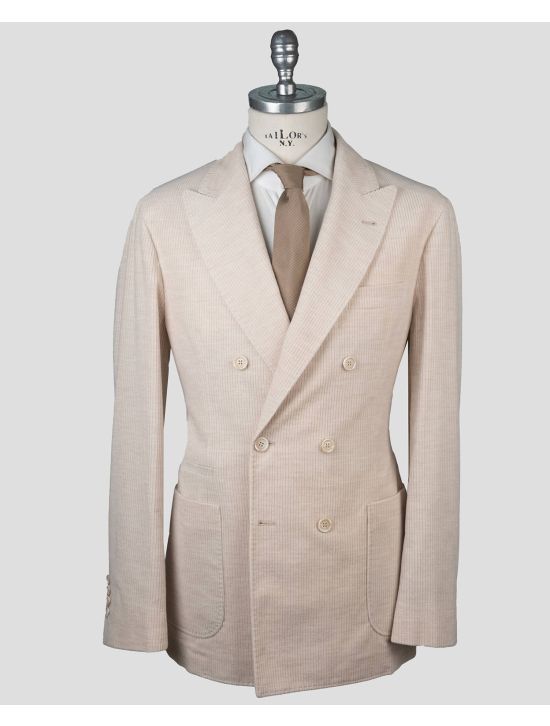 Brunello Cucinelli Brunello Cucinelli Beige Cotton Cashmere Blazer Beige 000