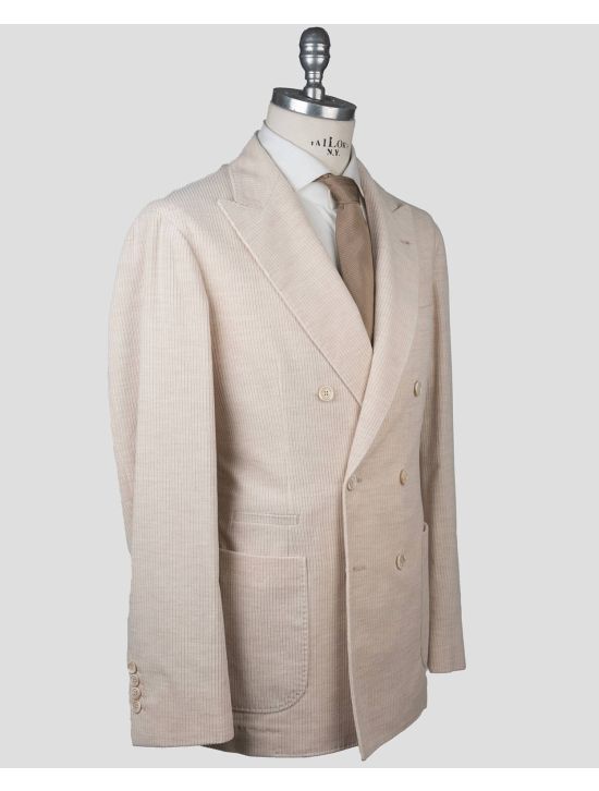 Brunello Cucinelli Brunello Cucinelli Beige Cotton Cashmere Blazer Beige 001