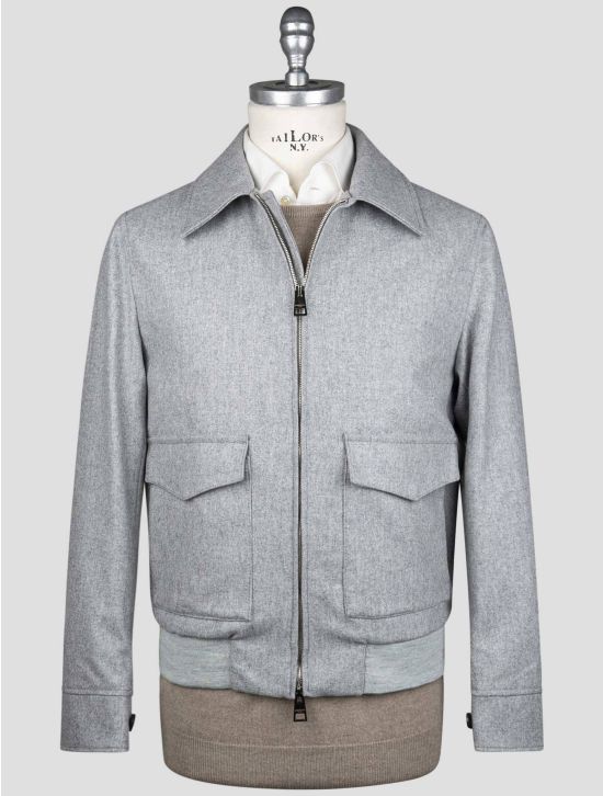 Luigi Borrelli Luigi Borrelli Gray Virgin Wool Coat Gray 000