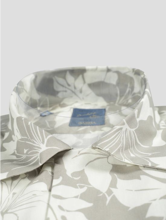 Barba Napoli Barba Napoli Beige Cotton Short Sleeve Shirt Beige 001