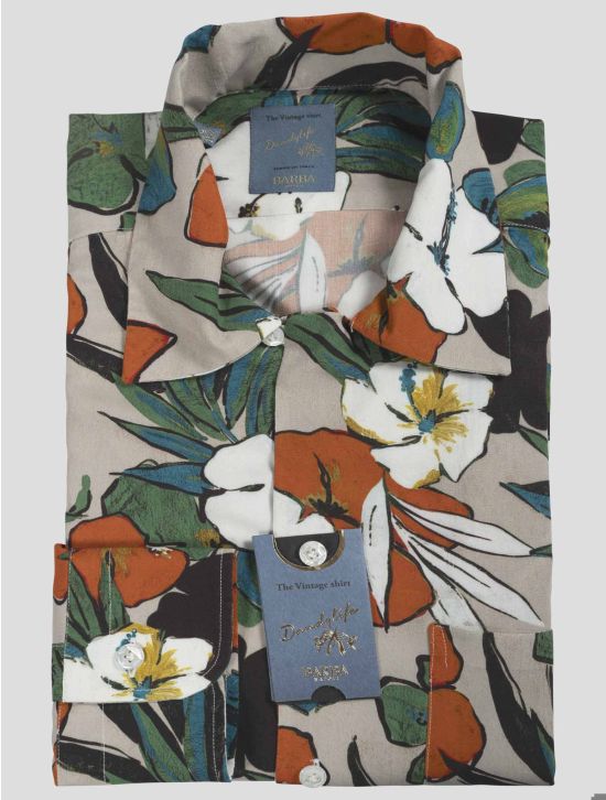 Barba Napoli Barba Napoli Multicolor Viscose Shirt Multicolor 000