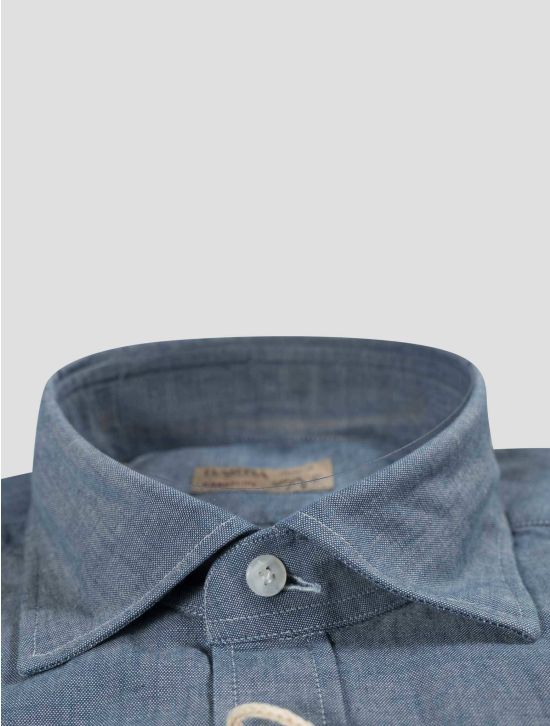 Barba Napoli Barba Napoli Denim Cotton Shirt Denim 001