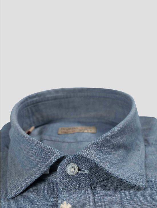 Barba Napoli Barba Napoli Denim Cotton Shirt DEnim 001