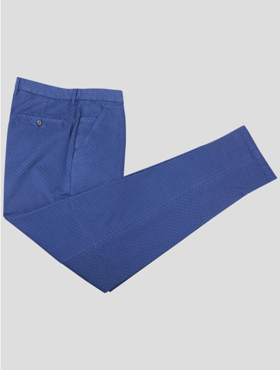 Isaia Isaia Blue Cotton Pants Blue 000