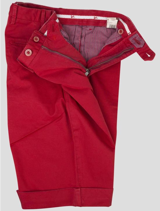 Isaia Isaia Red Cotton Ea Short pants red 001