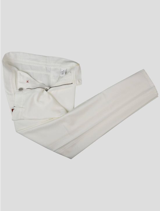 Isaia Isaia White Cotton Pants White 001