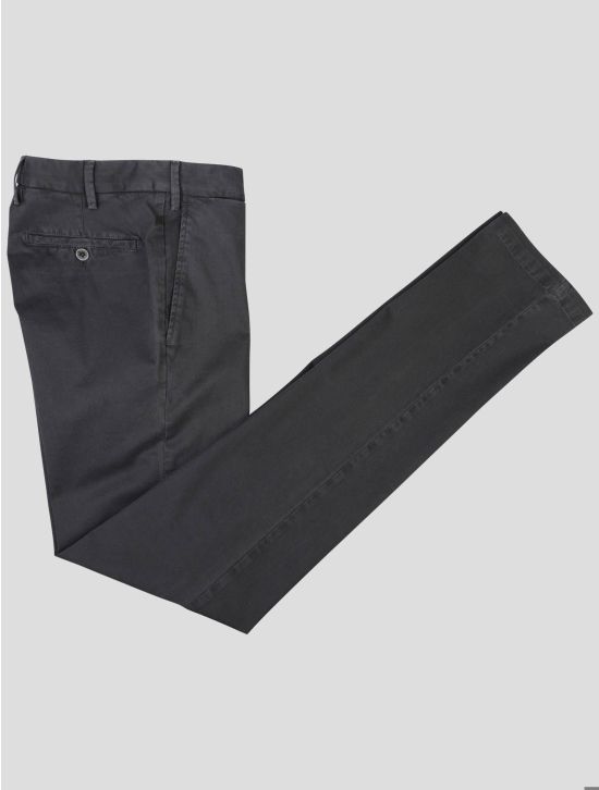 Isaia Isaia Blue Cotton Ea Pants Blue 000