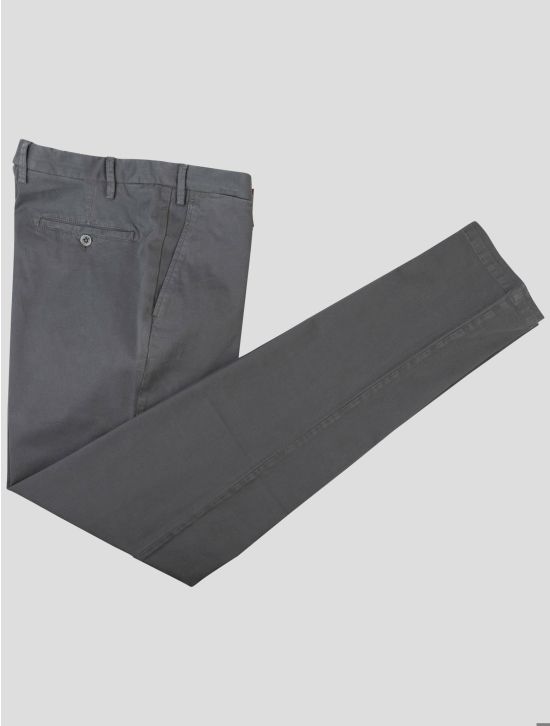 Isaia Isaia Gray Cotton Ea Pants Gray 000