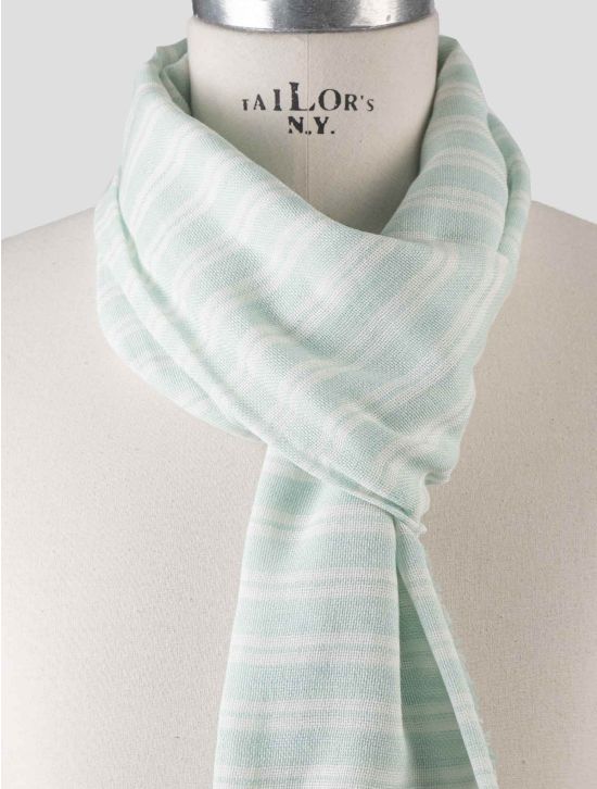 Isaia Isaia Light Green Cotton Scarf Light Green 001