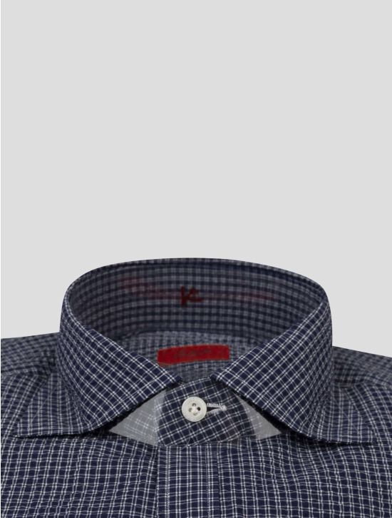 Isaia Isaia Blue Cotton shirt blue 001