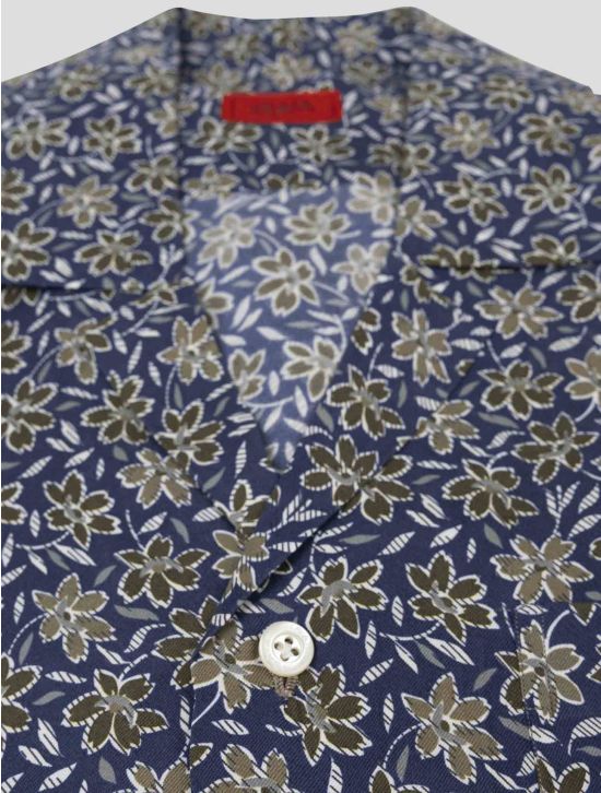 Isaia Isaia Multicolor Linen Short Sleeve shirt Multicolor 001