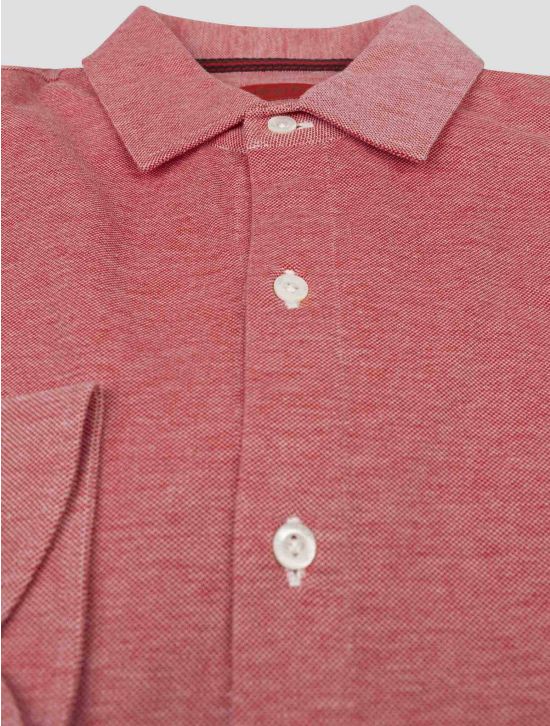 Isaia Isaia Red Cotton shirt Red 001